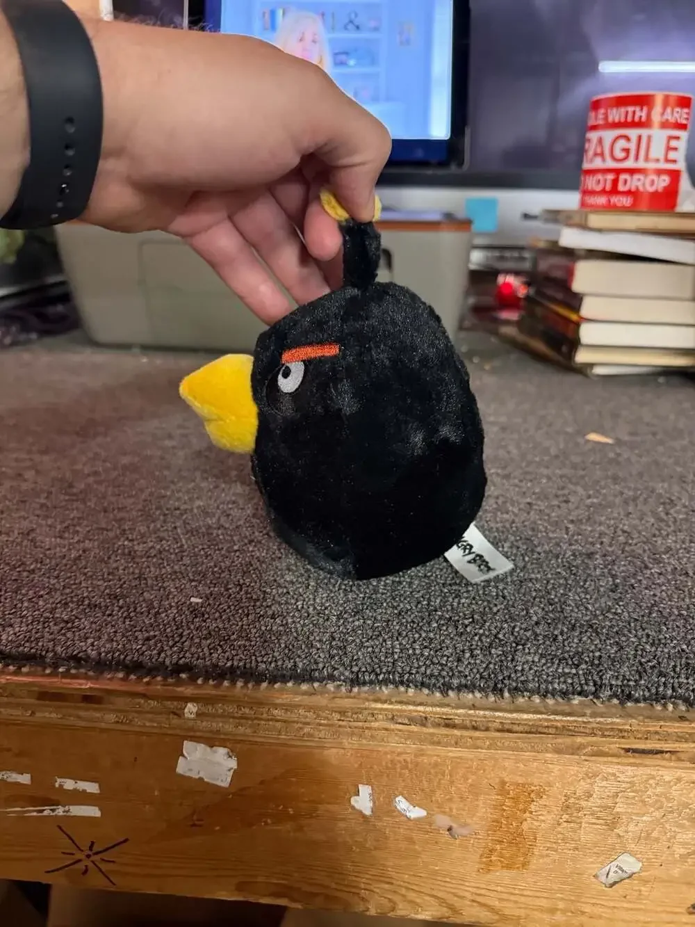 Angry Birds Black Bomb Plush 6